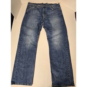 Levi Strauss Co 505 Mens Jeans Blue Wash Straight Fit W40 L34